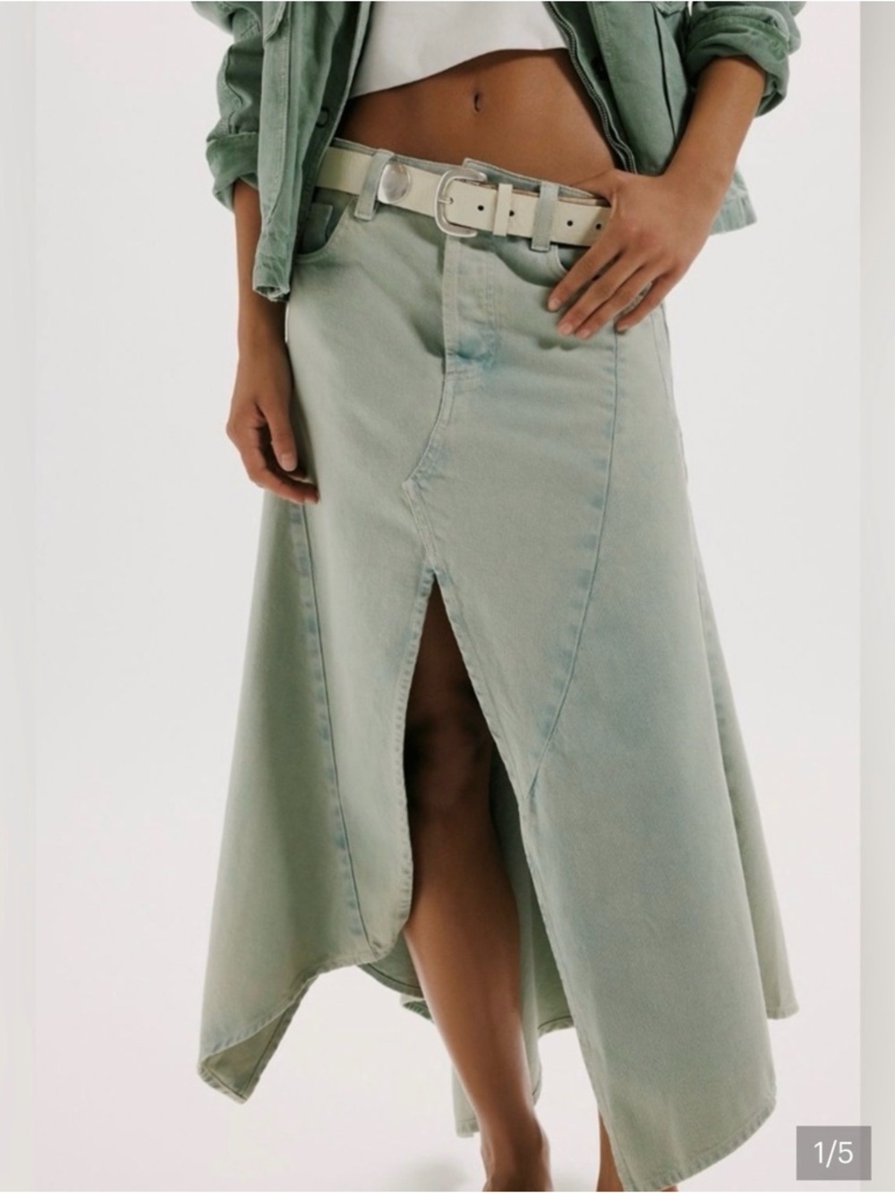 Free People We The Free Aquarius Maxi Skirt. NWT. Rolling Rapids